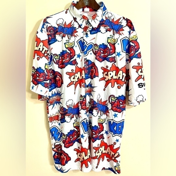 DESTROYER ROCKS Men’s Jacksonville Jumbo Shrimp Baseball Comic Hawaiian Shirt XL - Picture 5 of 12